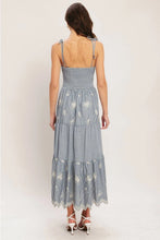 Load image into Gallery viewer, nautical eyelet tank dress