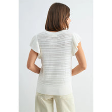 Load image into Gallery viewer, ruffle sleeve sweater
