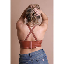 Load image into Gallery viewer, faux leather bralette- last call
