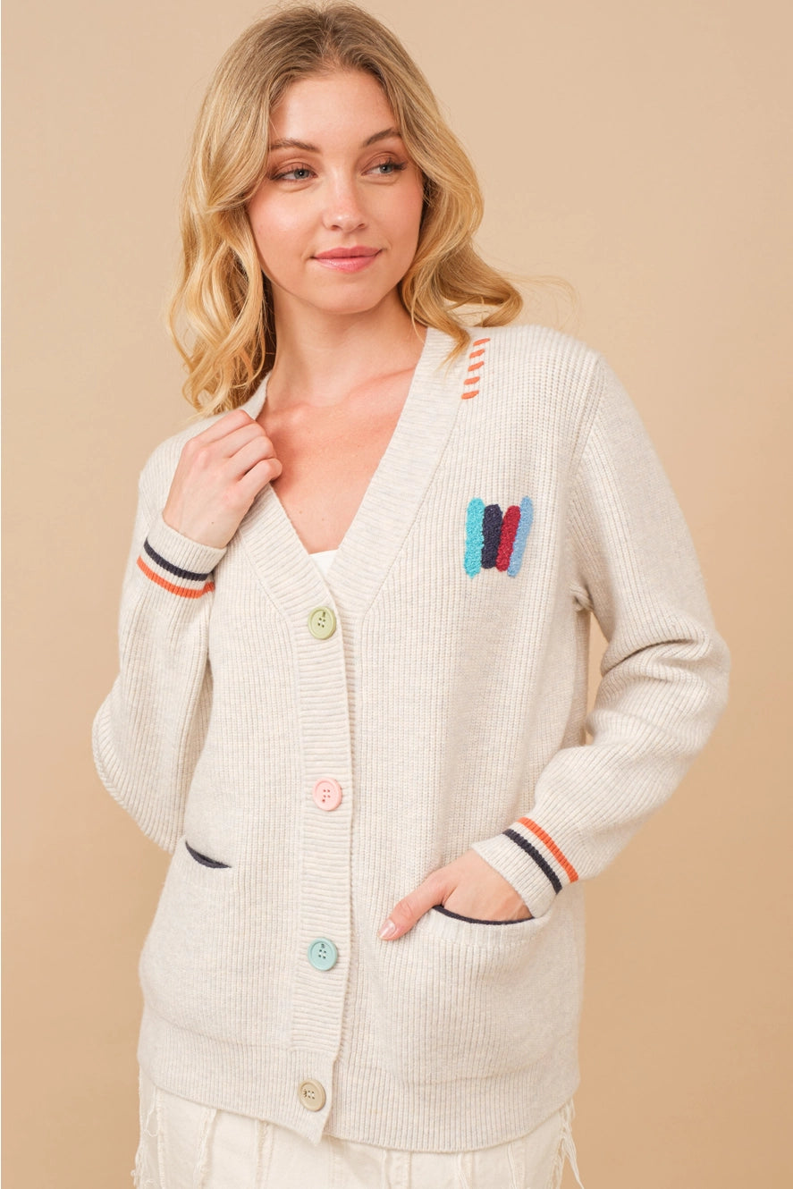 varsity cardi