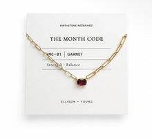 Load image into Gallery viewer, Month code paperclip neck charm
