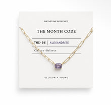 Load image into Gallery viewer, Month code paperclip neck charm
