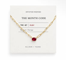 Load image into Gallery viewer, Month code paperclip neck charm
