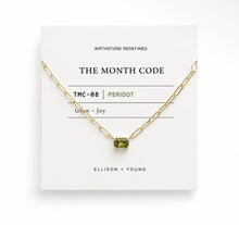 Load image into Gallery viewer, Month code paperclip neck charm

