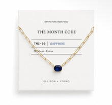 Load image into Gallery viewer, Month code paperclip neck charm
