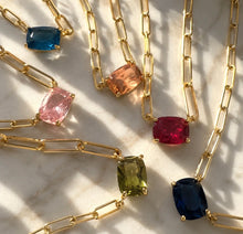 Load image into Gallery viewer, Month code paperclip neck charm
