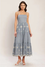Load image into Gallery viewer, nautical eyelet tank dress
