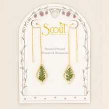 Load image into Gallery viewer, fern dangle ear charms
