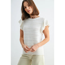 Load image into Gallery viewer, ruffle sleeve sweater
