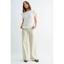Load image into Gallery viewer, ruffle sleeve sweater
