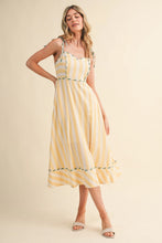 Load image into Gallery viewer, lemon stripe dress
