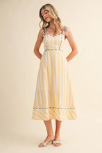 Load image into Gallery viewer, lemon stripe dress
