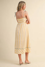 Load image into Gallery viewer, lemon stripe dress
