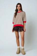 Load image into Gallery viewer, short sleeve ringer top
