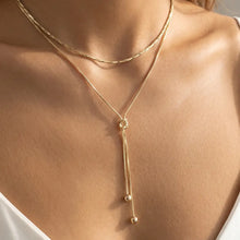 Load image into Gallery viewer, dainty lariat neck charm
