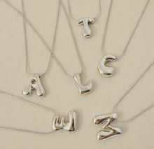 Load image into Gallery viewer, bubble letter necklace
