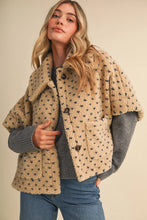Load image into Gallery viewer, polka dot Sherpa cape
