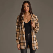 Load image into Gallery viewer, black and tan plaid
