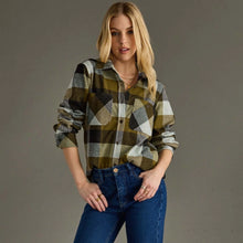 Load image into Gallery viewer, olive plaid
