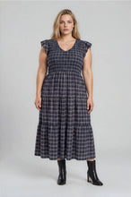 Load image into Gallery viewer, navy plaid dress
