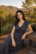 Load image into Gallery viewer, navy plaid dress
