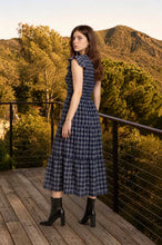 Load image into Gallery viewer, navy plaid dress

