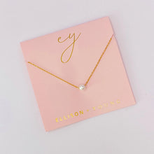 Load image into Gallery viewer, single pearl neck charm
