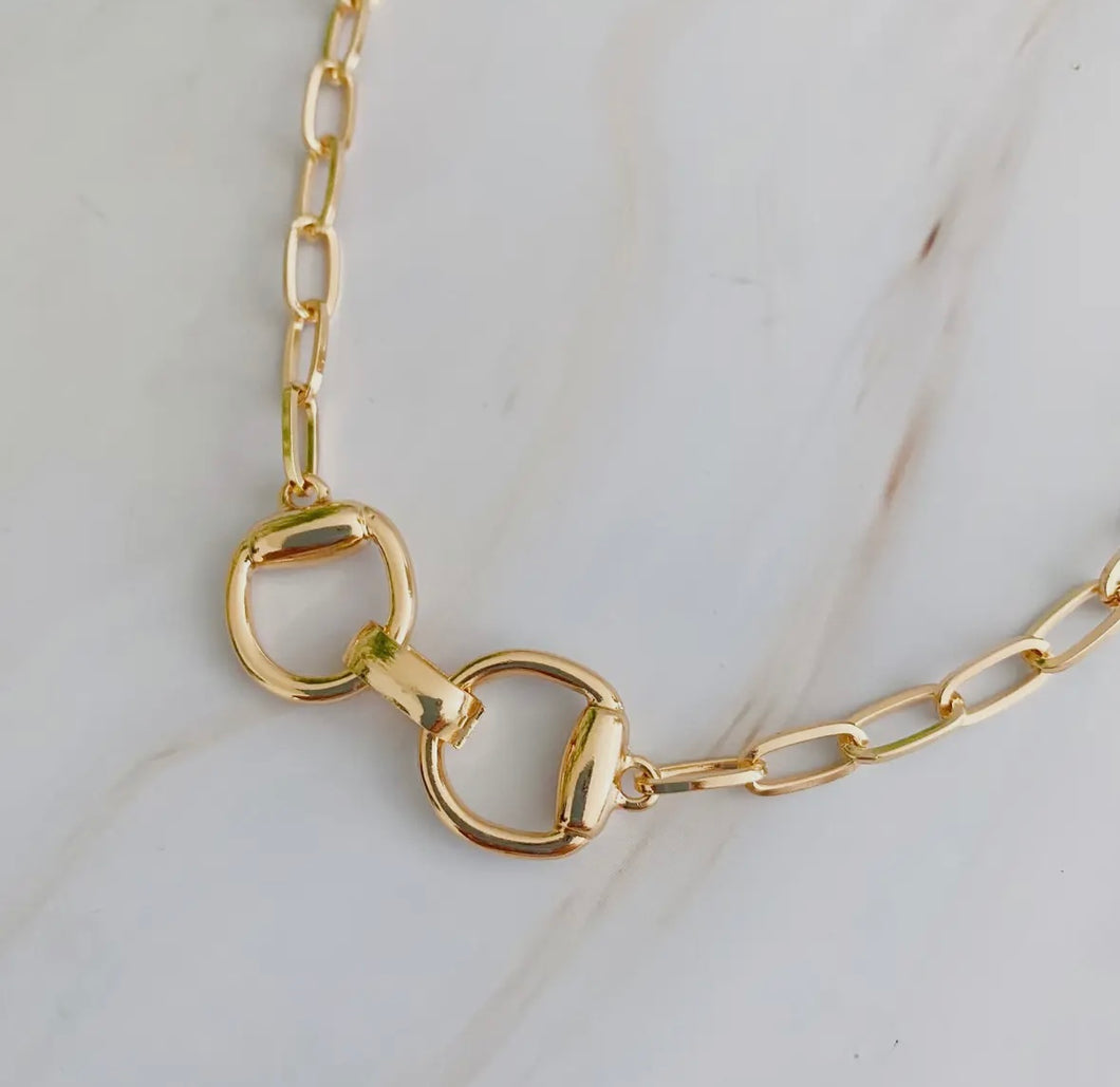 horse bit neck charm