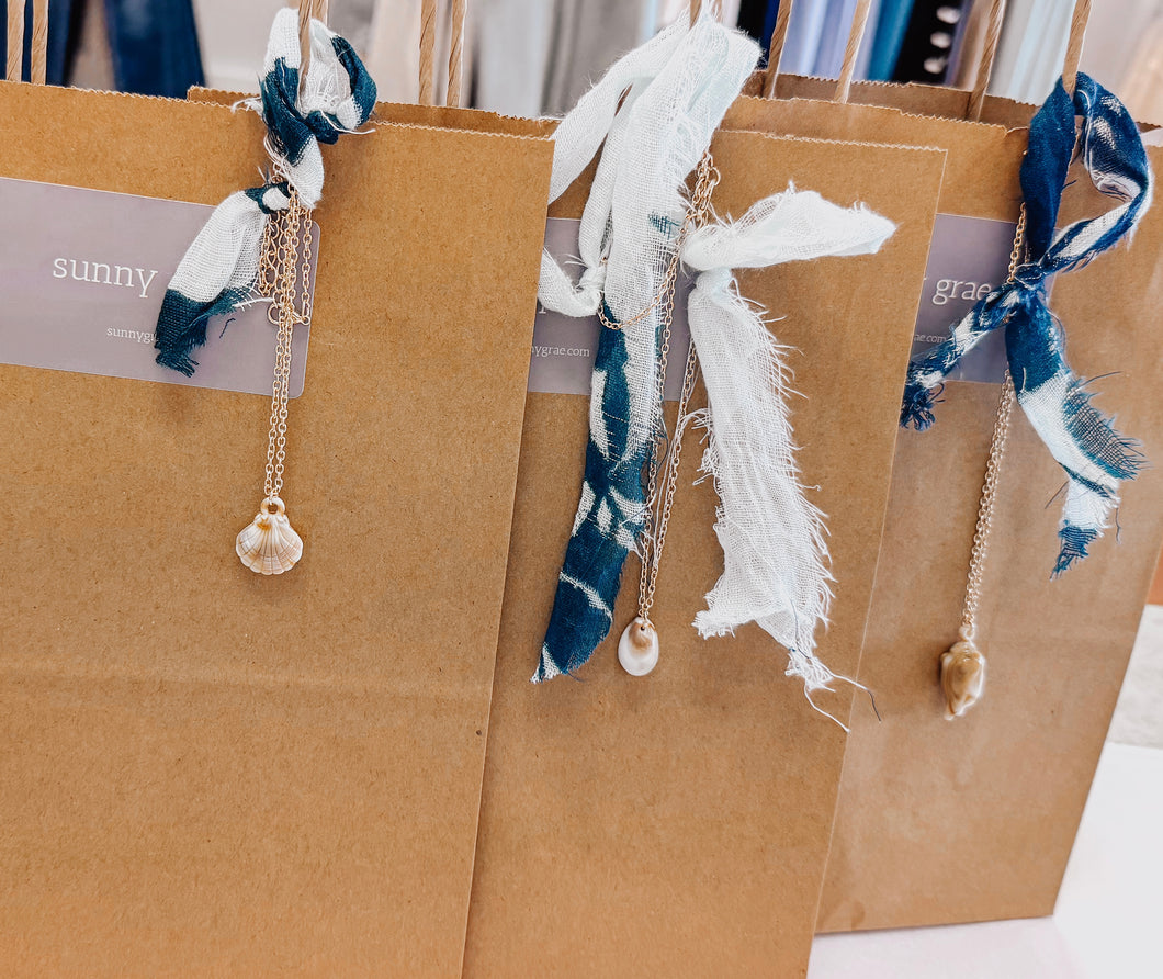 sea shell neck charms