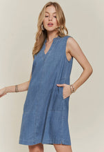Load image into Gallery viewer, denim shift dress
