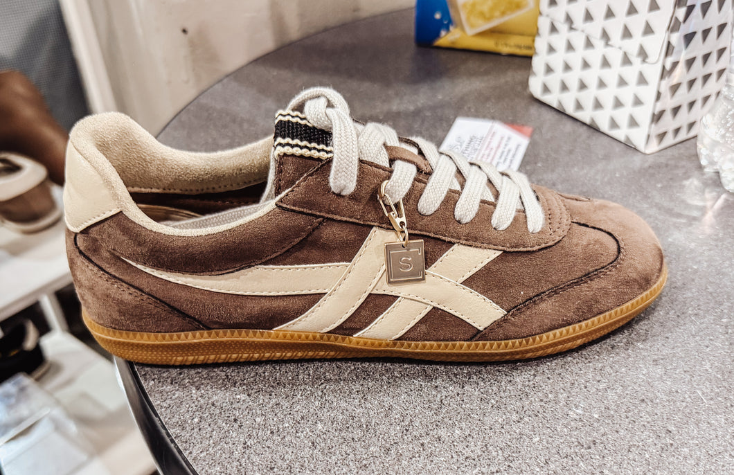 brown suede shoes