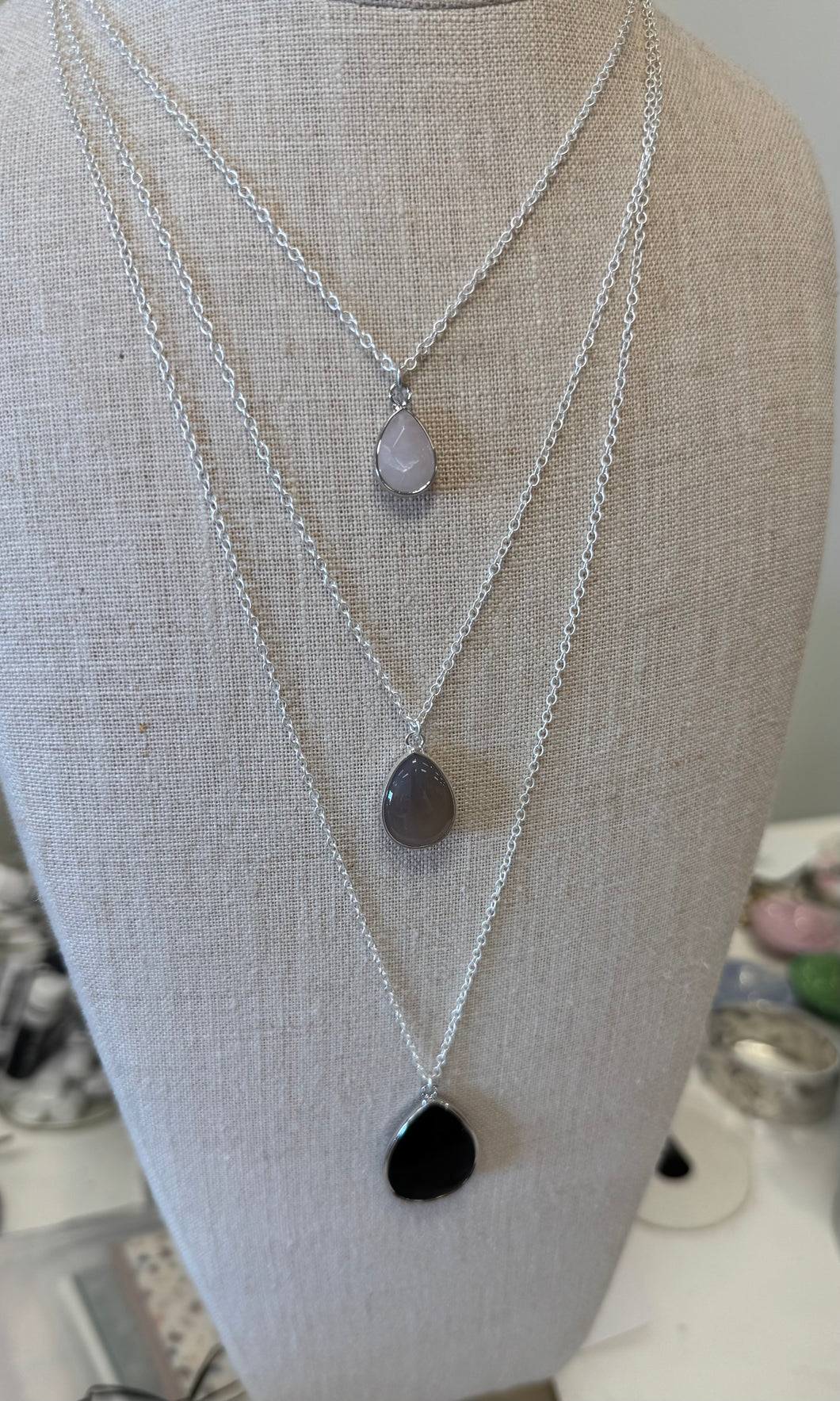 triple layer single necklace