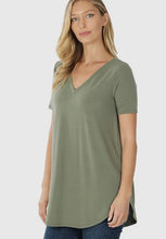 Load image into Gallery viewer, a-line v neck tee
