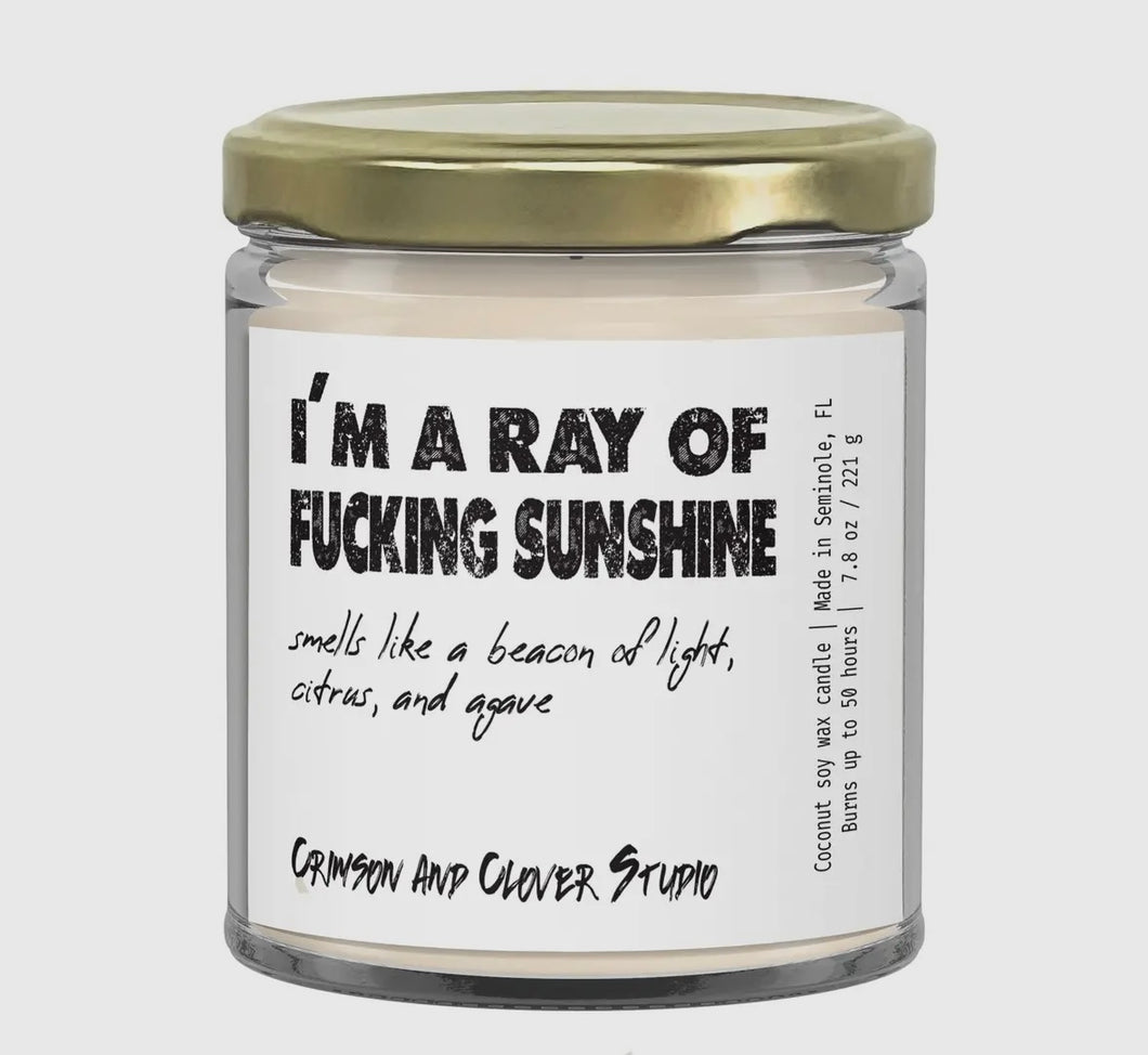 ray of sunshine candle