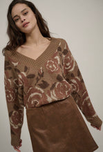 Load image into Gallery viewer, vintage floral v sweater
