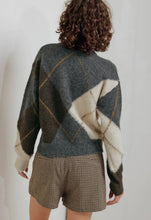 Load image into Gallery viewer, charcoal argyle
