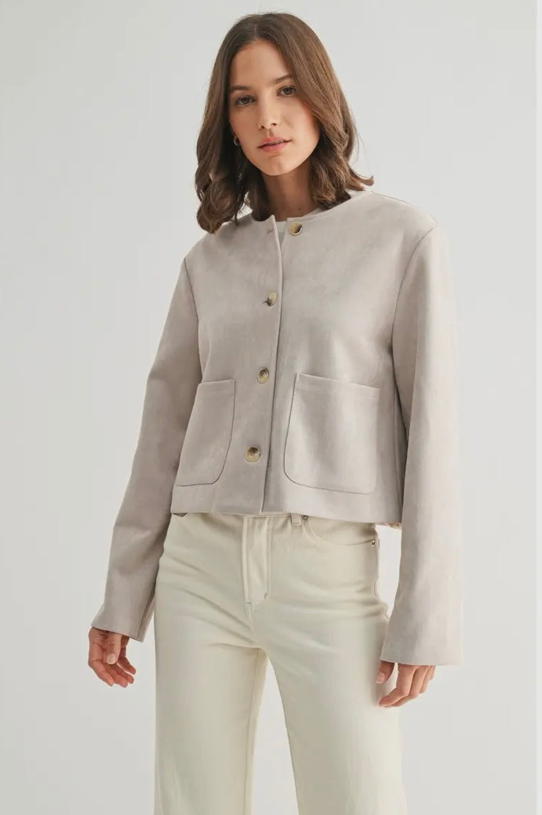 suede butter jacket