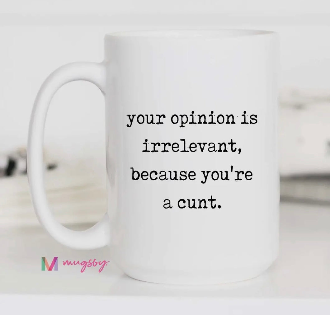 opinion mug