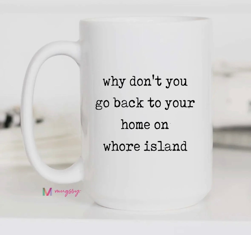 whore island mug