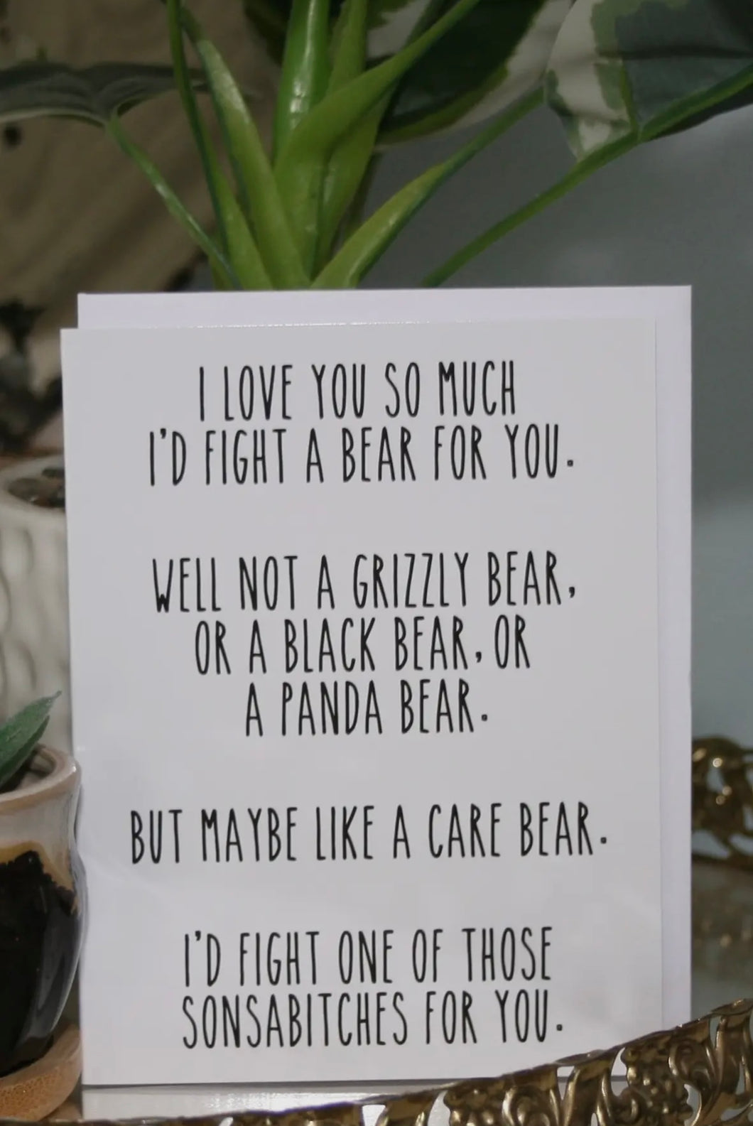 fight a bear card