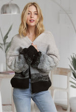 Load image into Gallery viewer, charcoal ombre cardi
