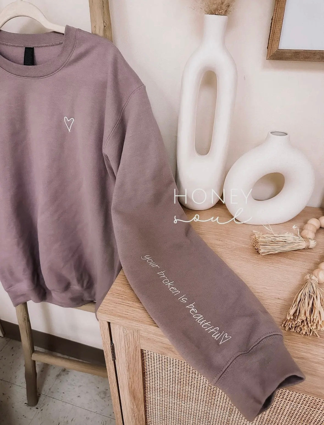 broken is beautiful pullover