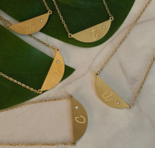 Load image into Gallery viewer, sphere initial neck charms
