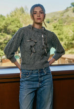 Load image into Gallery viewer, ribbon puff sleeve sweater
