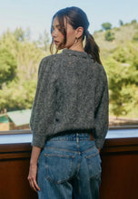 Load image into Gallery viewer, ribbon puff sleeve sweater
