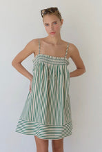 Load image into Gallery viewer, green stripe babydoll
