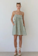 Load image into Gallery viewer, green stripe babydoll
