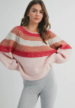 Load image into Gallery viewer, cherry stripe sweater
