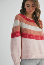 Load image into Gallery viewer, cherry stripe sweater

