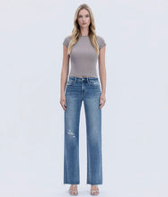 Load image into Gallery viewer, high rise slime wide leg jean
